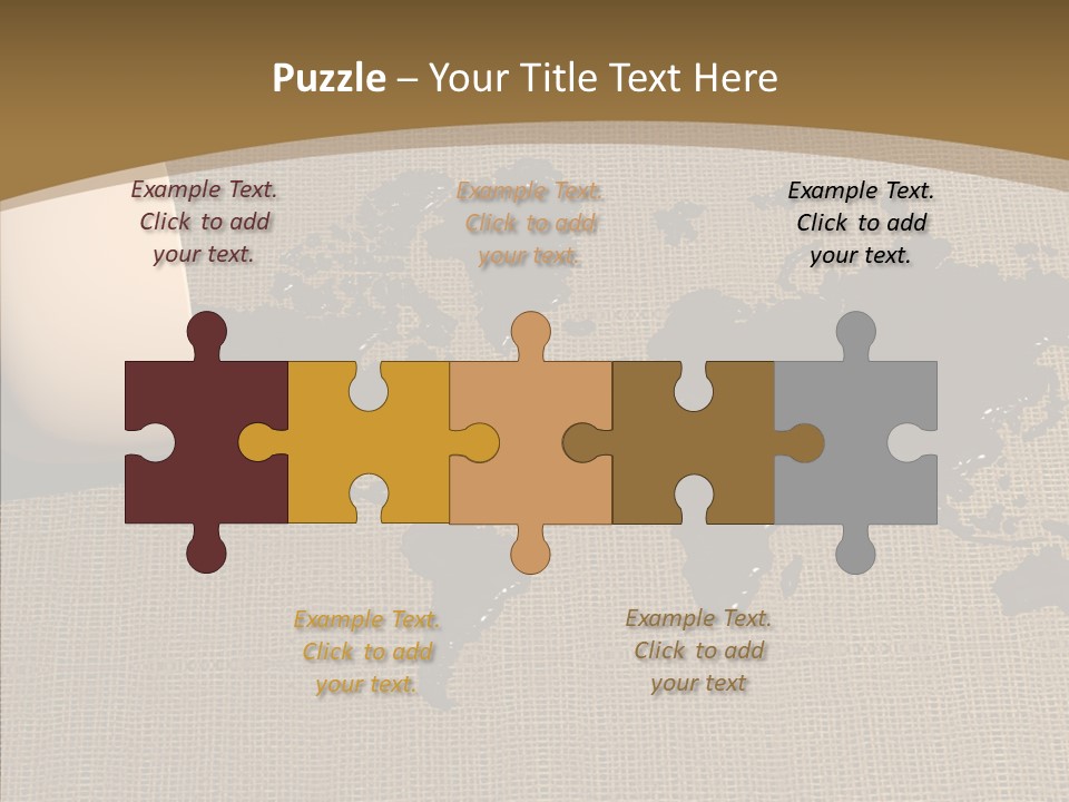 Continent Pattern Bar PowerPoint Template