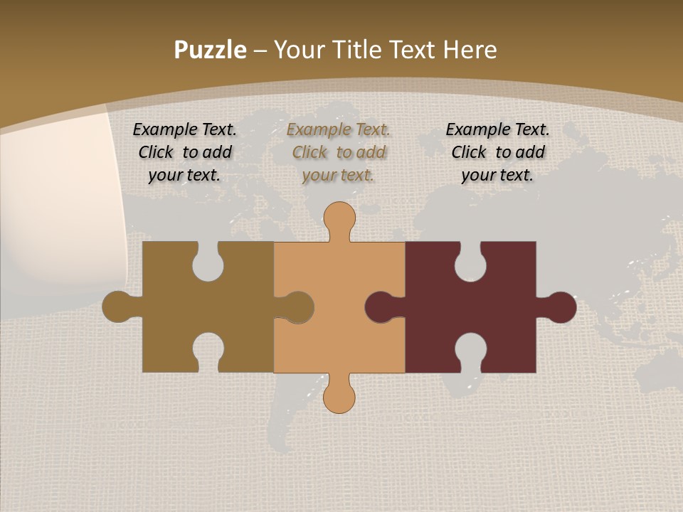 Continent Pattern Bar PowerPoint Template