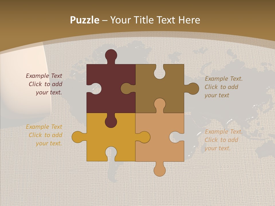 Continent Pattern Bar PowerPoint Template