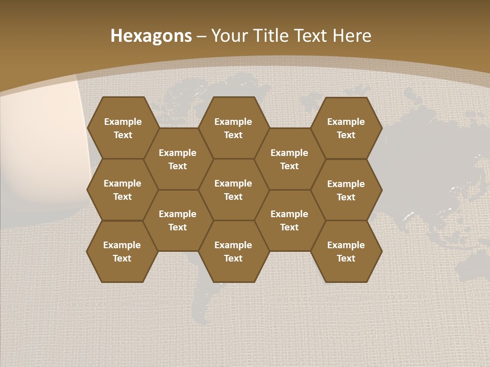 Continent Pattern Bar PowerPoint Template