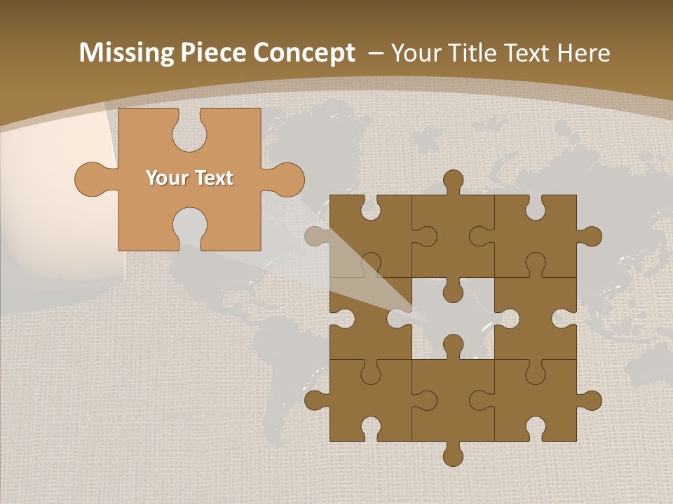 Continent Pattern Bar PowerPoint Template