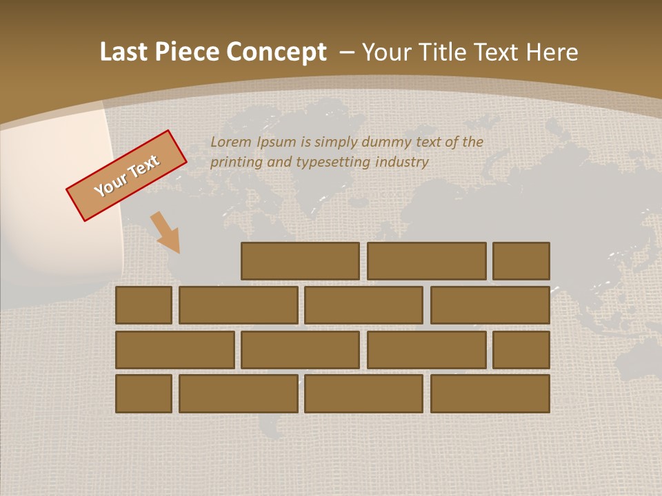 Continent Pattern Bar PowerPoint Template