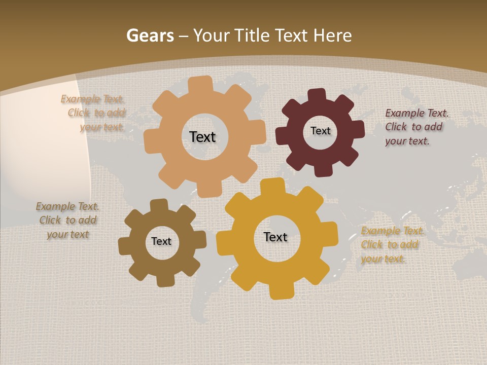 Continent Pattern Bar PowerPoint Template