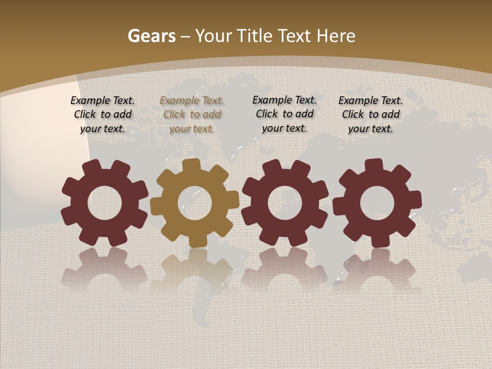 Continent Pattern Bar PowerPoint Template