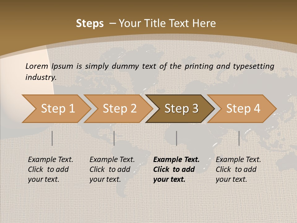 Continent Pattern Bar PowerPoint Template