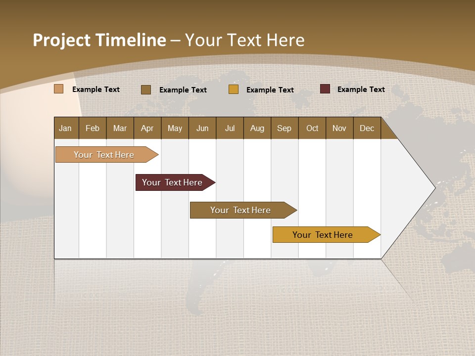 Continent Pattern Bar PowerPoint Template