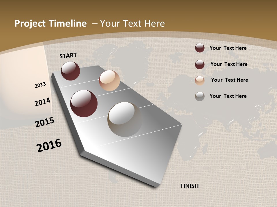 Continent Pattern Bar PowerPoint Template