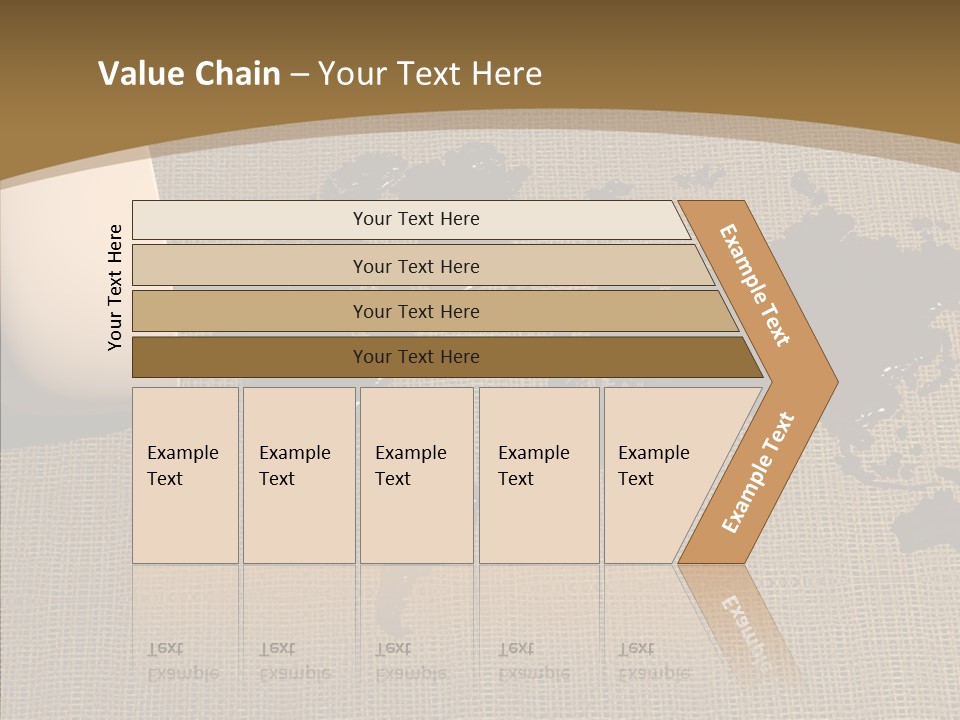 Continent Pattern Bar PowerPoint Template