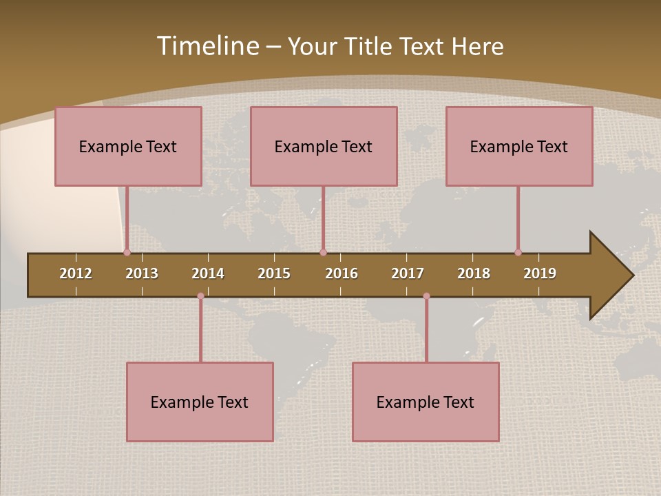 Continent Pattern Bar PowerPoint Template