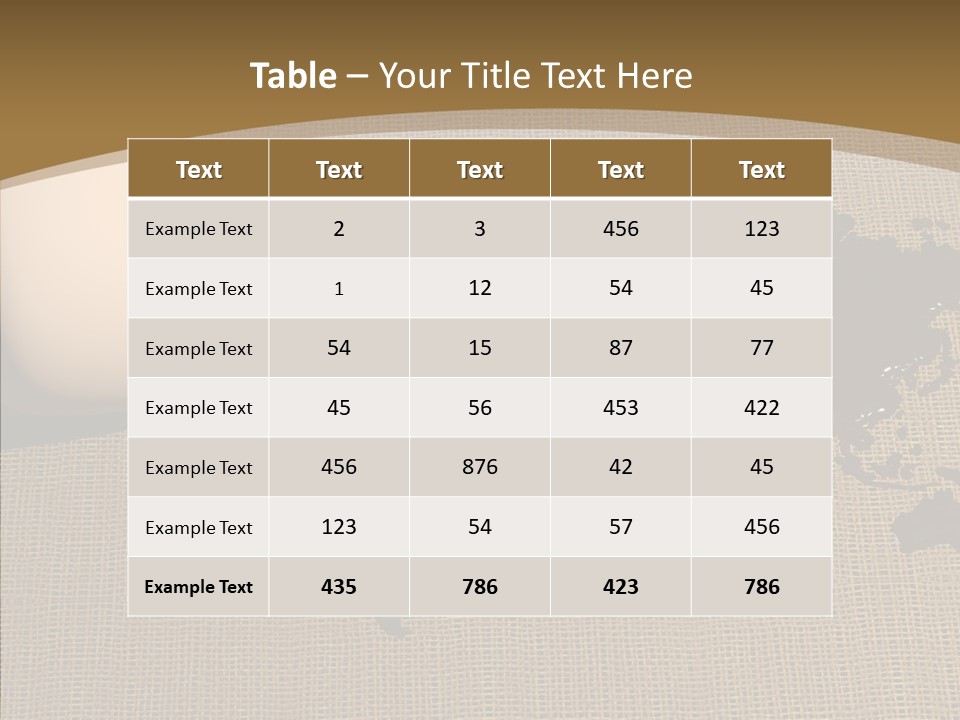 Continent Pattern Bar PowerPoint Template