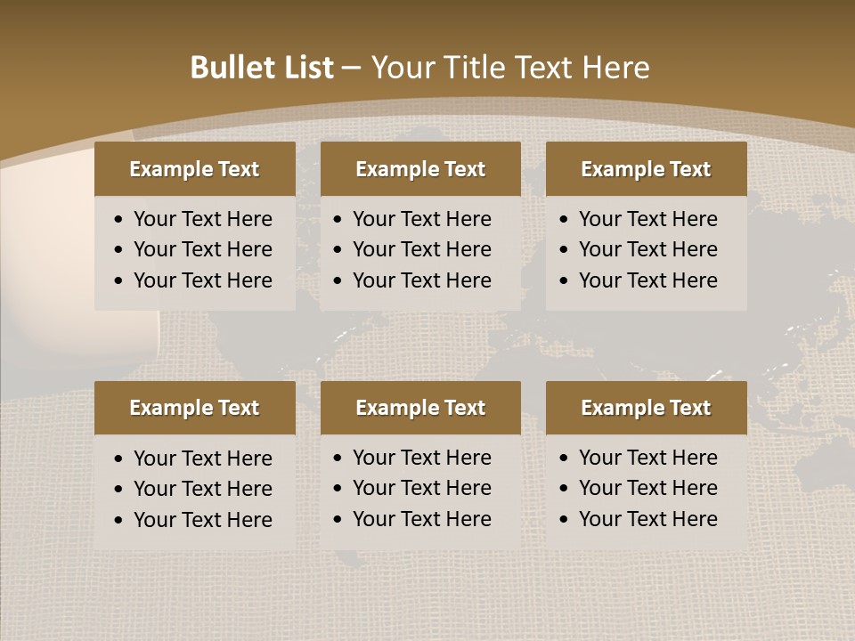 Continent Pattern Bar PowerPoint Template