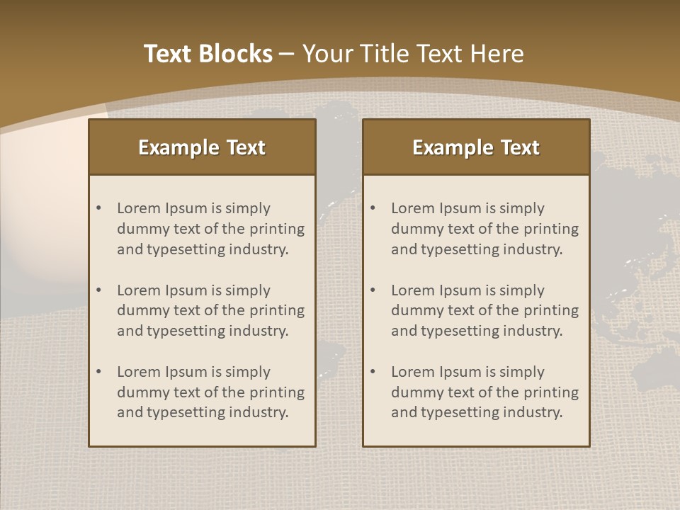 Continent Pattern Bar PowerPoint Template