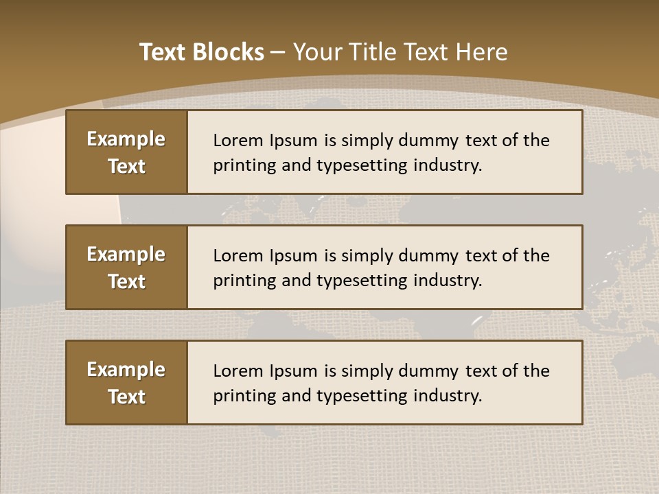 Continent Pattern Bar PowerPoint Template