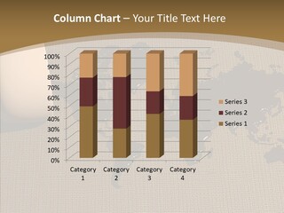 Continent Pattern Bar PowerPoint Template