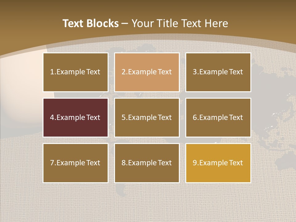 Continent Pattern Bar PowerPoint Template