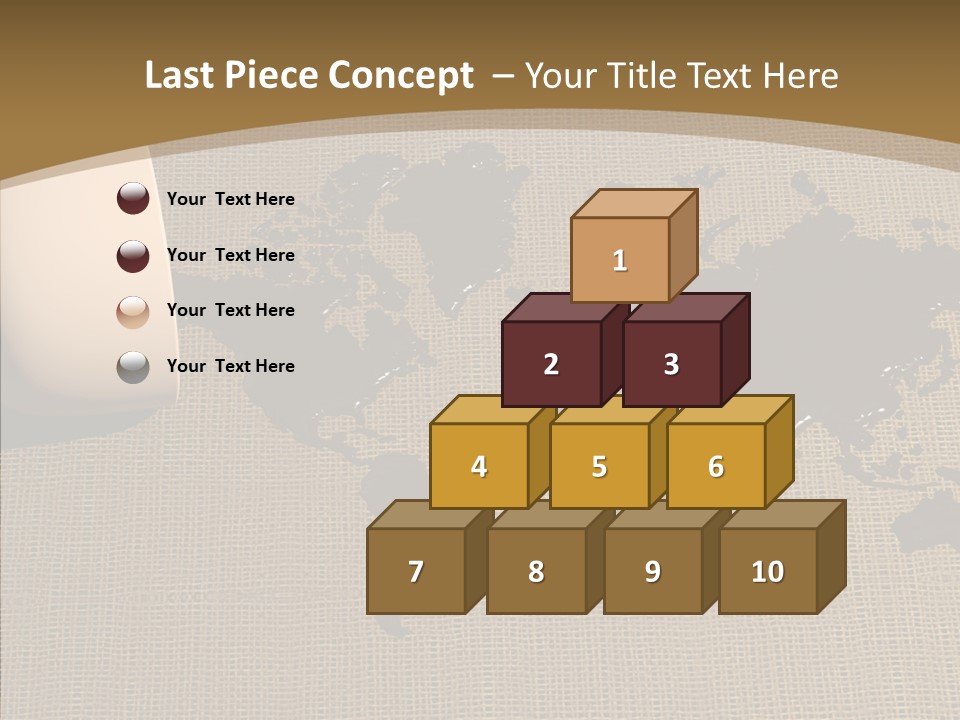 Continent Pattern Bar PowerPoint Template