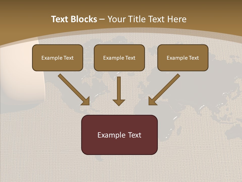 Continent Pattern Bar PowerPoint Template