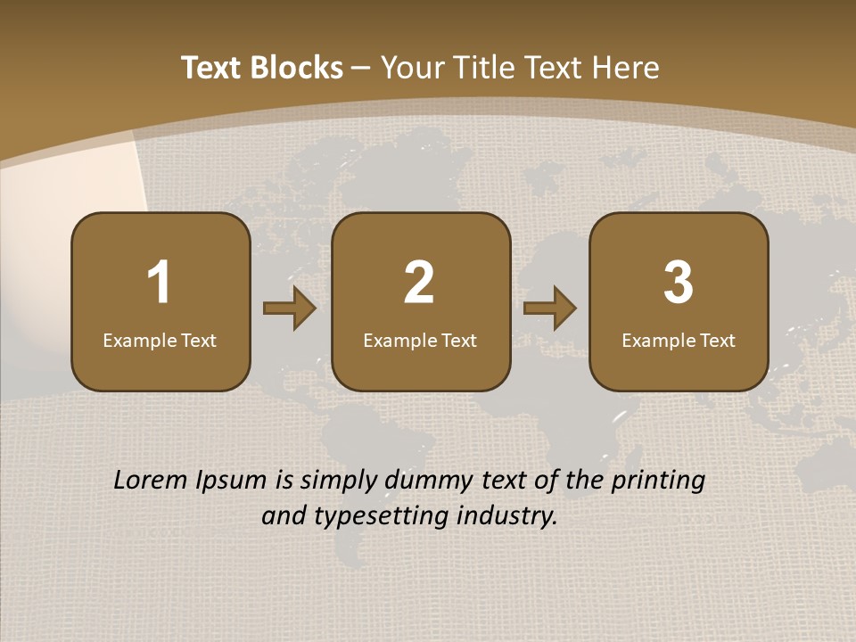 Continent Pattern Bar PowerPoint Template