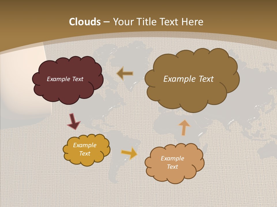 Continent Pattern Bar PowerPoint Template