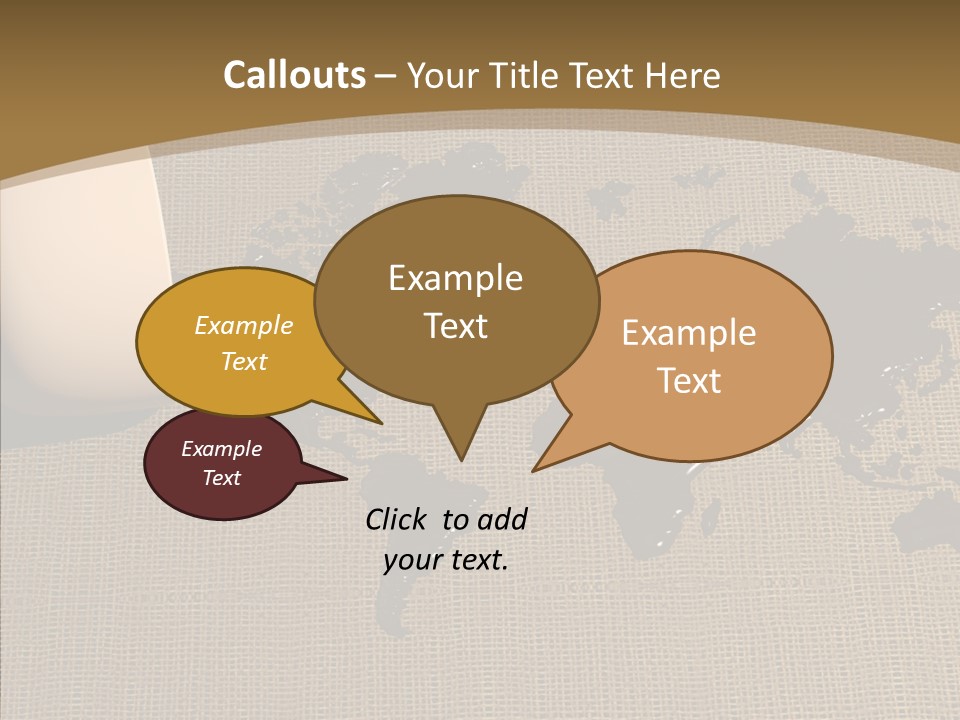 Continent Pattern Bar PowerPoint Template