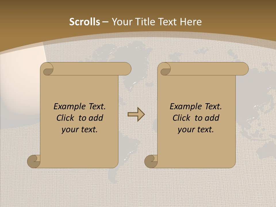 Continent Pattern Bar PowerPoint Template