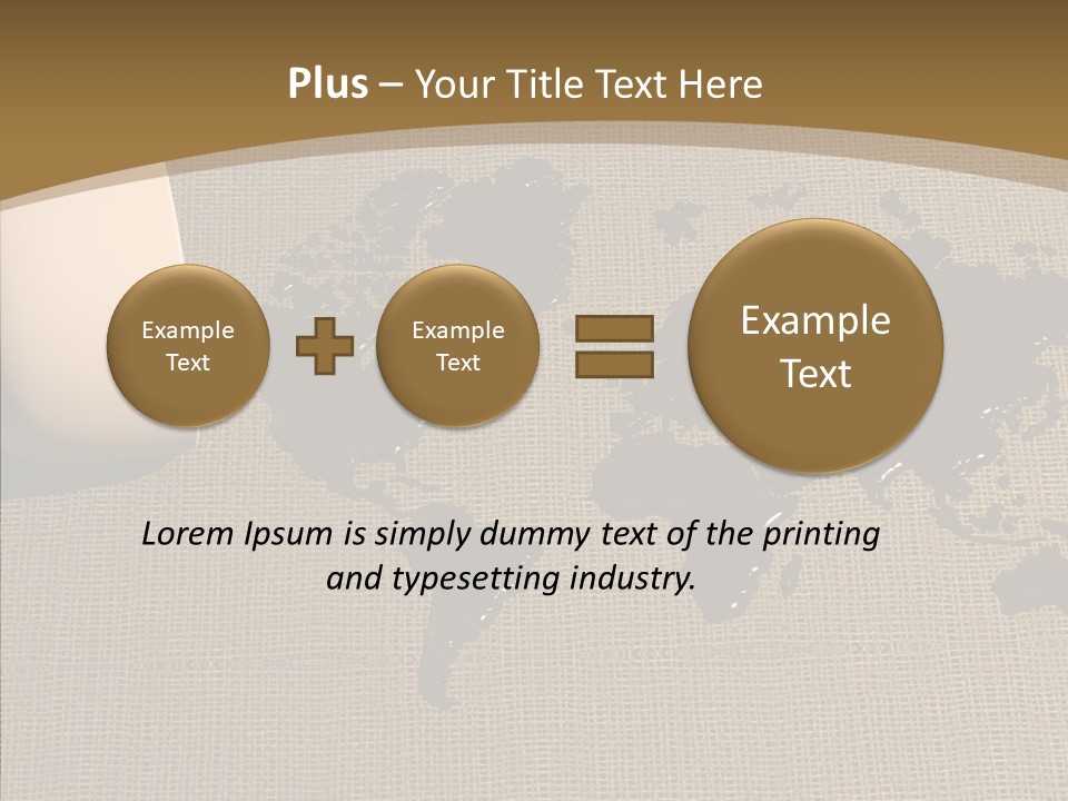Continent Pattern Bar PowerPoint Template