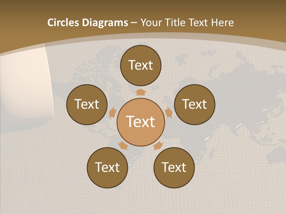 Continent Pattern Bar PowerPoint Template