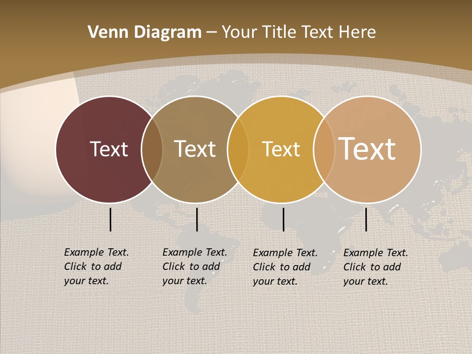 Continent Pattern Bar PowerPoint Template
