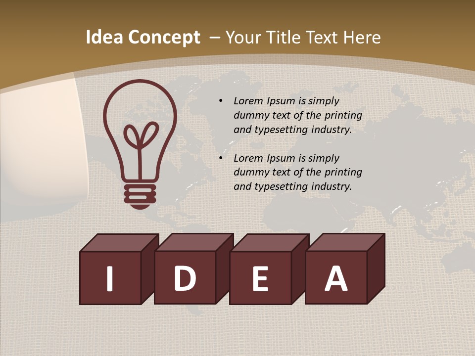 Continent Pattern Bar PowerPoint Template