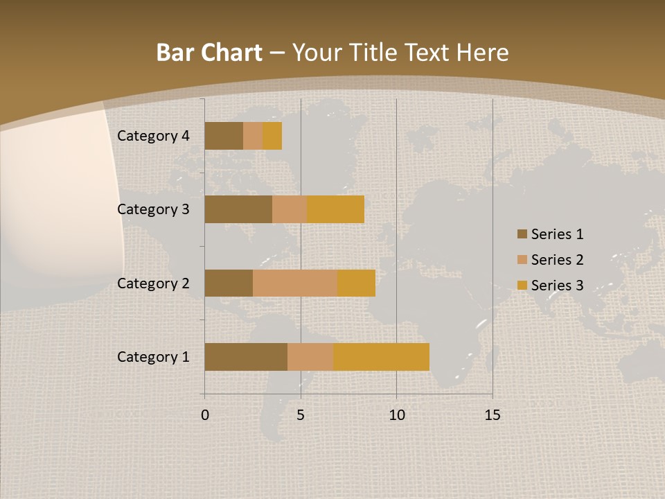 Continent Pattern Bar PowerPoint Template