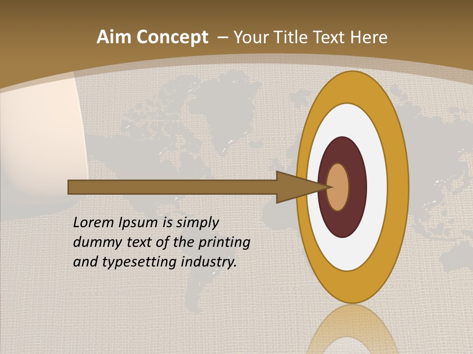Continent Pattern Bar PowerPoint Template