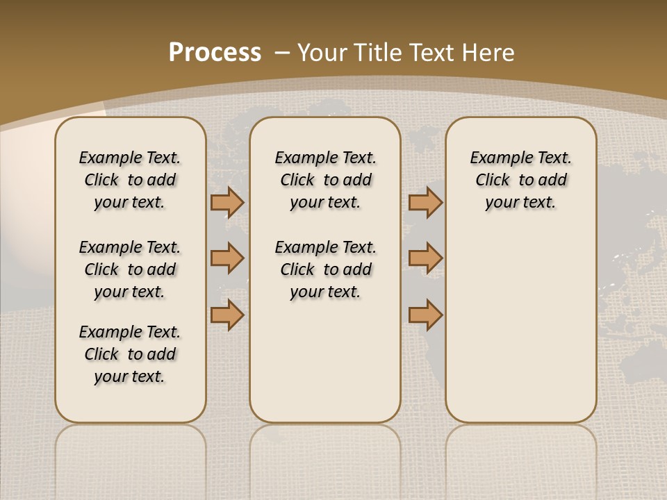 Continent Pattern Bar PowerPoint Template