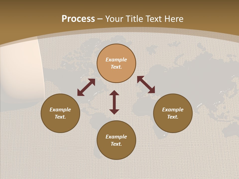 Continent Pattern Bar PowerPoint Template