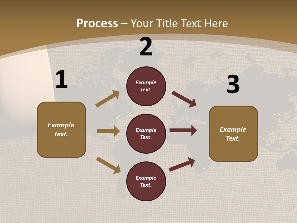 Continent Pattern Bar PowerPoint Template