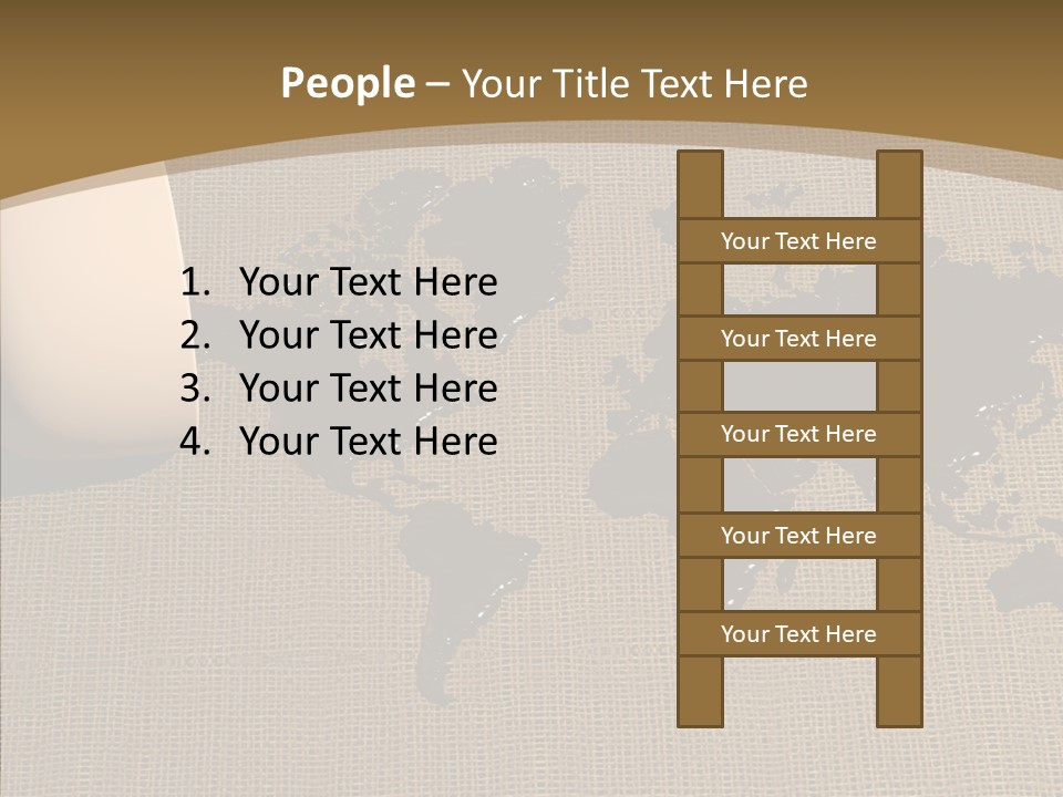 Continent Pattern Bar PowerPoint Template