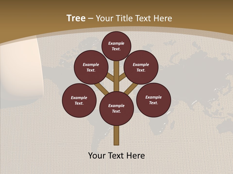 Continent Pattern Bar PowerPoint Template