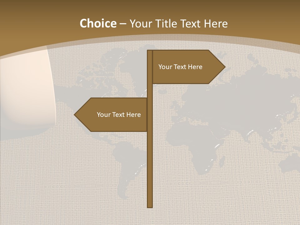 Continent Pattern Bar PowerPoint Template