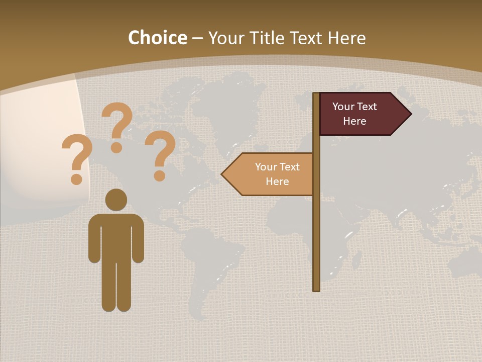 Continent Pattern Bar PowerPoint Template