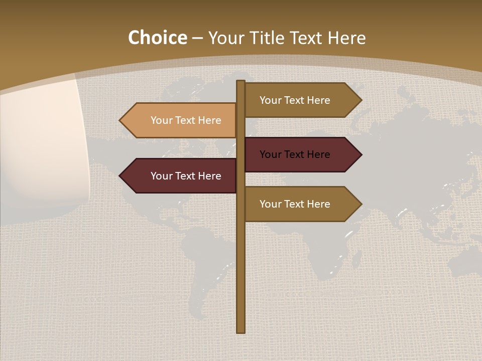 Continent Pattern Bar PowerPoint Template