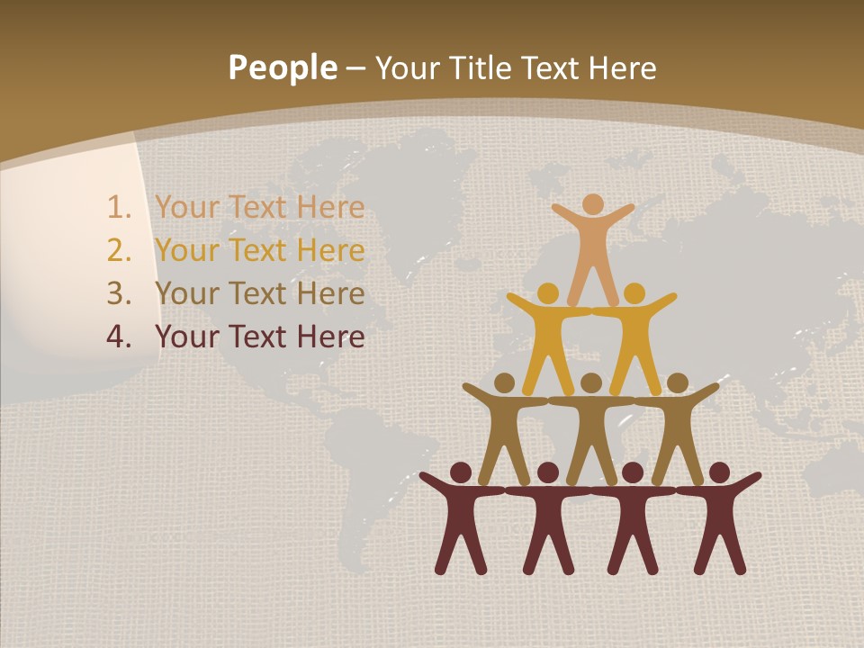 Continent Pattern Bar PowerPoint Template