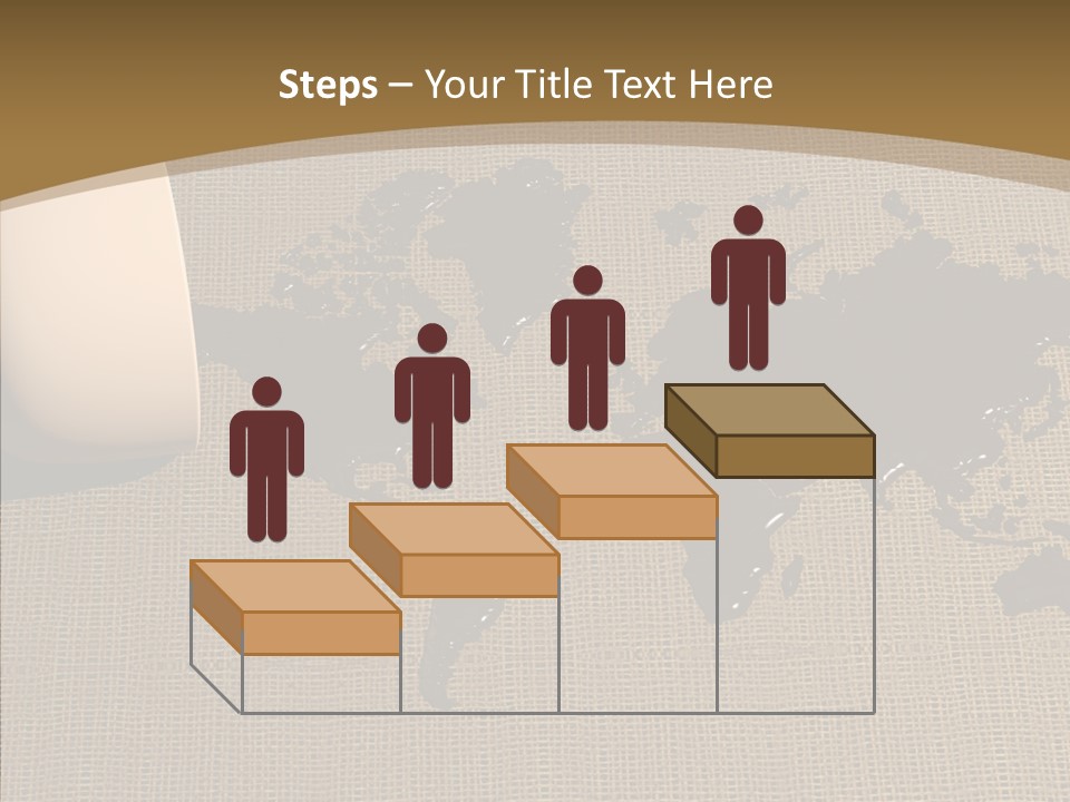 Continent Pattern Bar PowerPoint Template