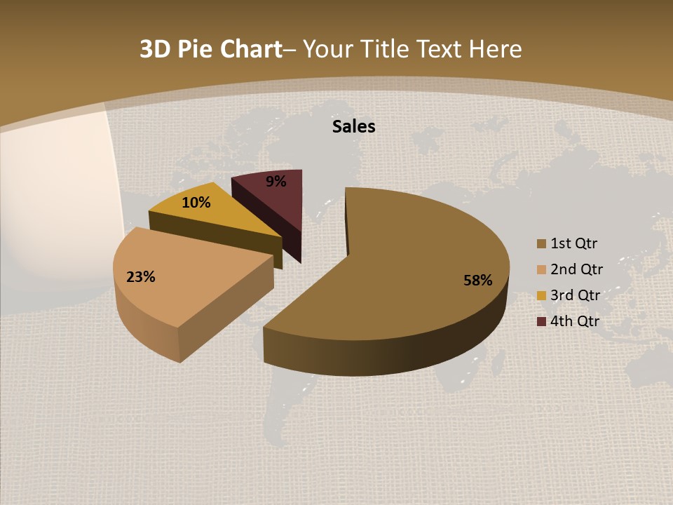 Continent Pattern Bar PowerPoint Template