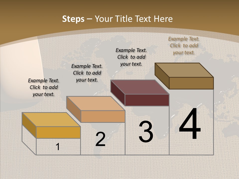 Continent Pattern Bar PowerPoint Template