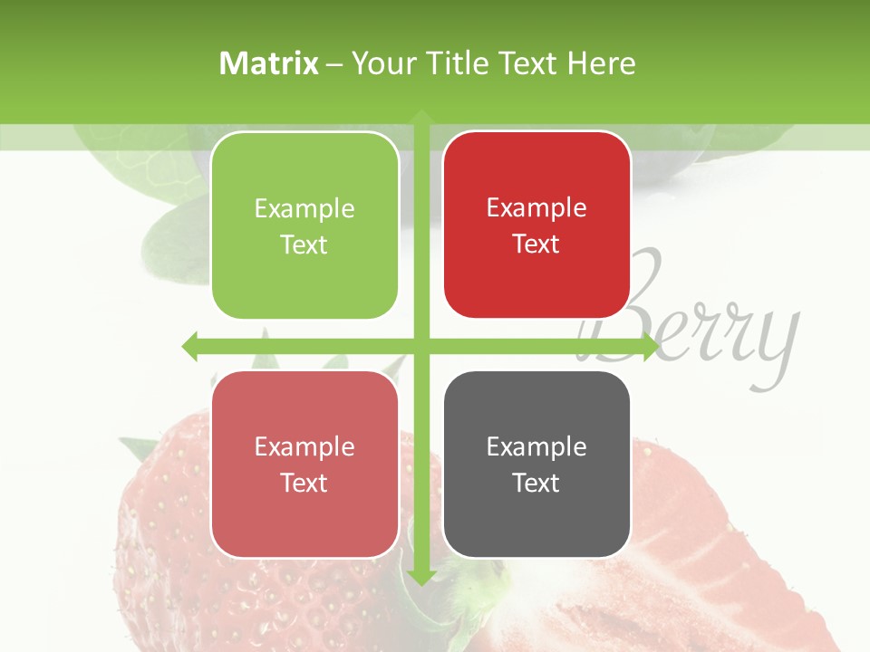 Fresh Eating Whortleberry PowerPoint Template