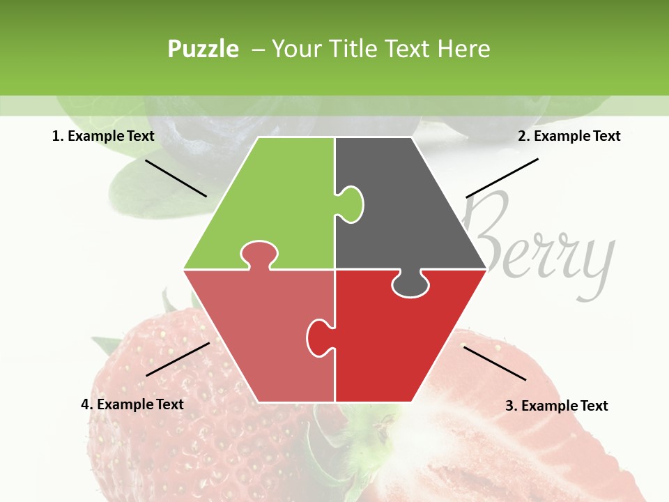 Fresh Eating Whortleberry PowerPoint Template