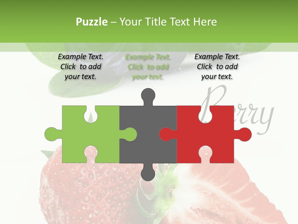 Fresh Eating Whortleberry PowerPoint Template