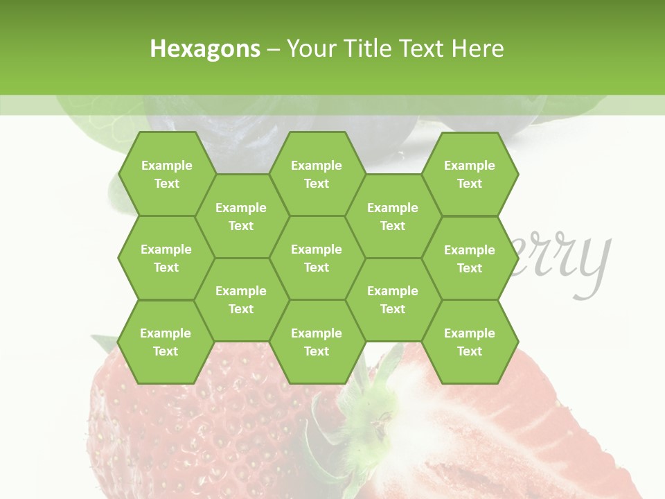 Fresh Eating Whortleberry PowerPoint Template