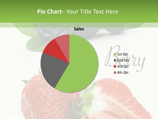 Fresh Eating Whortleberry PowerPoint Template