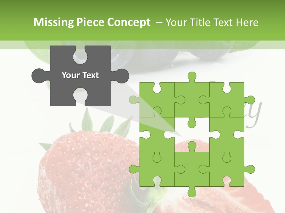 Fresh Eating Whortleberry PowerPoint Template