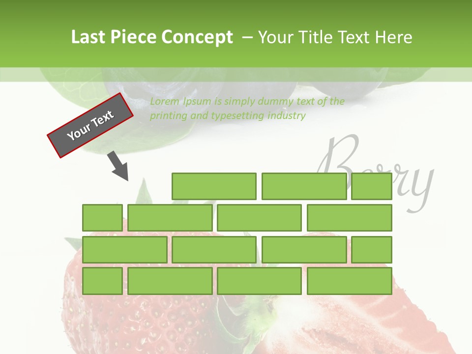 Fresh Eating Whortleberry PowerPoint Template
